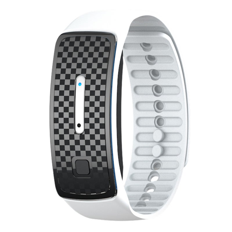 Mosquito Repellent Bracelet: Safe Physical Repellent, No Chemicals - Waterproof Wearable, 3 Adjustable Gears, 10 Day Battery Life, USB Rechargeable - Lightweight 36.5g White Bracelet for Indoor Outdoo - Image 1