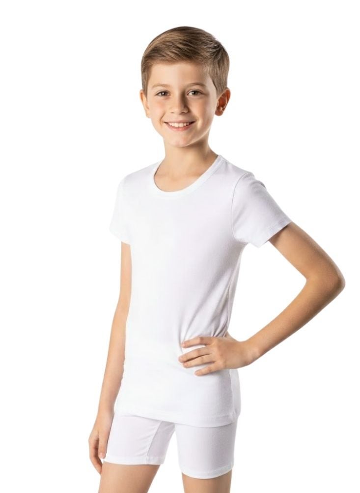 DROSH V Boys White Innerwear Pack of 6 – Soft Cotton T Shirt and Shorts Combo for Kids - Image 3