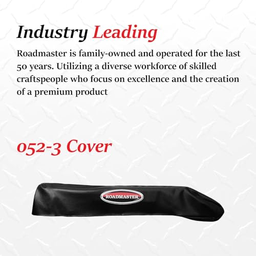 Roadmaster غطاء فينيل أسود لبار السحب ستوماستر 052-3 من رودماستر يناسب ستوماستر أو ستوماستر لجميع التضاريس | بار السحب المثبت على المركبة فقط | آمن لغسل السيارات | مقاوم للتلاشي - Image 4