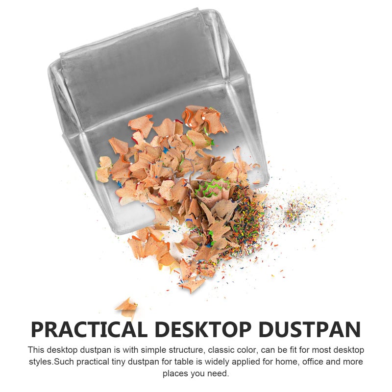 Mini Metal Desktop Dustpan Rust Resistant Tabletop Garbage Shovel 7x7x5cm Household Cleaning - Image 5
