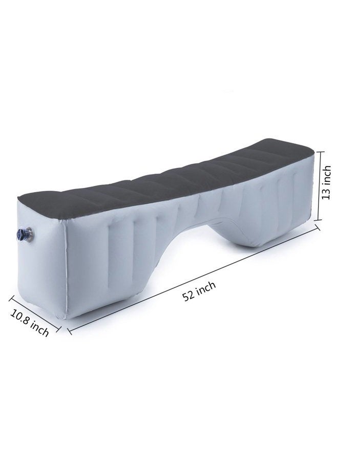 FMS Car Travel Inflatable Mattress Back Seat Gap Pad Mattress Air Bed Cushion Camping Air Couch (Gray) - Image 4