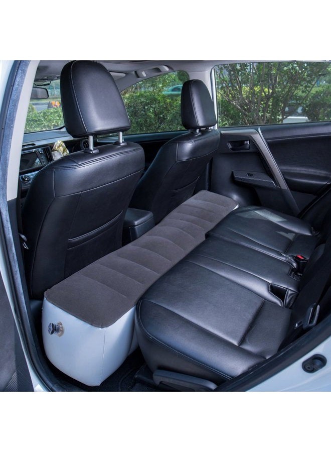 FMS Car Travel Inflatable Mattress Back Seat Gap Pad Mattress Air Bed Cushion Camping Air Couch (Gray) - Image 1