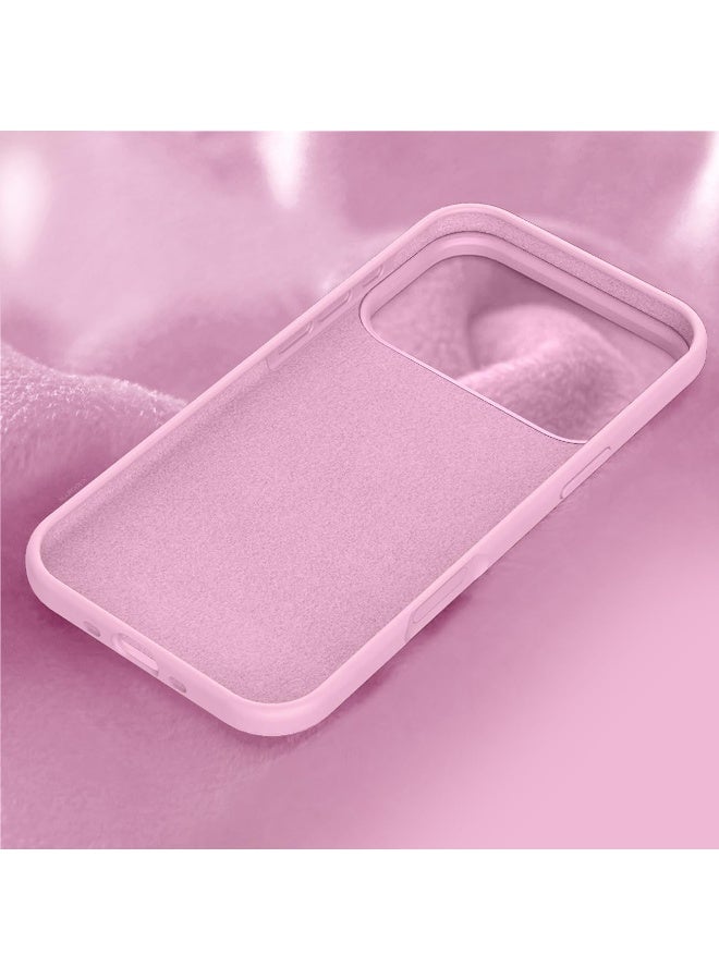Premium Liquid Silicone Case for iPhone 17 Pro Slim Fit, Soft Touch with Microfiber Lining & Enhanced Camera Protection - Durable & Anti-Fingerprint | Pink - Image 4