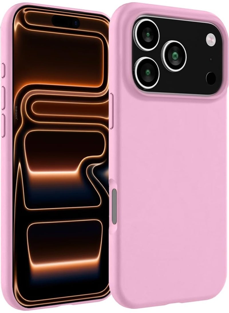 Premium Liquid Silicone Case for iPhone 17 Pro Slim Fit, Soft Touch with Microfiber Lining & Enhanced Camera Protection - Durable & Anti-Fingerprint | Pink - Image 1