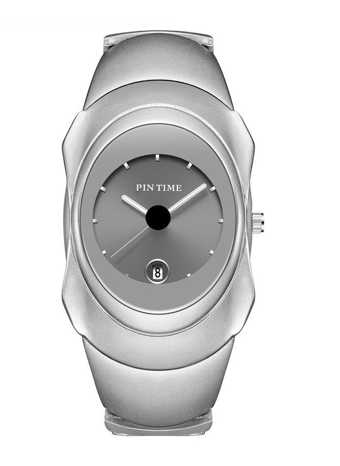 PINTIME Vintage square watch Men's and women's quartz watch  - Image 1