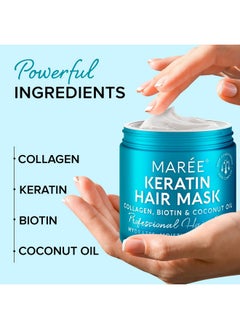 Hair Mask For Damaged Hair - Keratin Hair Treatment Conditioner - Extremely Deep Conditioning Hair Mask For Dry Damaged Hair And Growth, Hydrating And Repair, Keratina Mascarilla Para El Cabello - pzsku/Z67DE410A6B2DE0BD9AF6Z/45/_/1730799223/dc623507-2927-417b-8a18-c272a7b3b28f