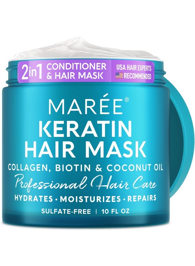 MAREE Hair Mask For Damaged Hair - Keratin Hair Treatment Conditioner - Extremely Deep Conditioning Hair Mask For Dry Damaged Hair And Growth, Hydrating And Repair, Keratina Mascarilla Para El Cabello - Image 1