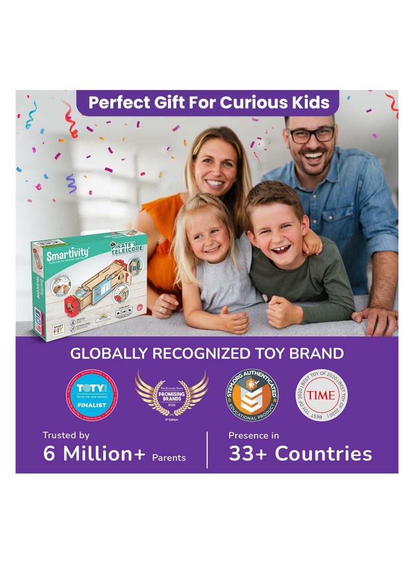 Smartivity Telescope STEM DIY Toys for Kids 8 to 14 Years Measure Height & Distance Best Birthday Gifts for Boys & Girls Age 8 10 12 14  - Image 5