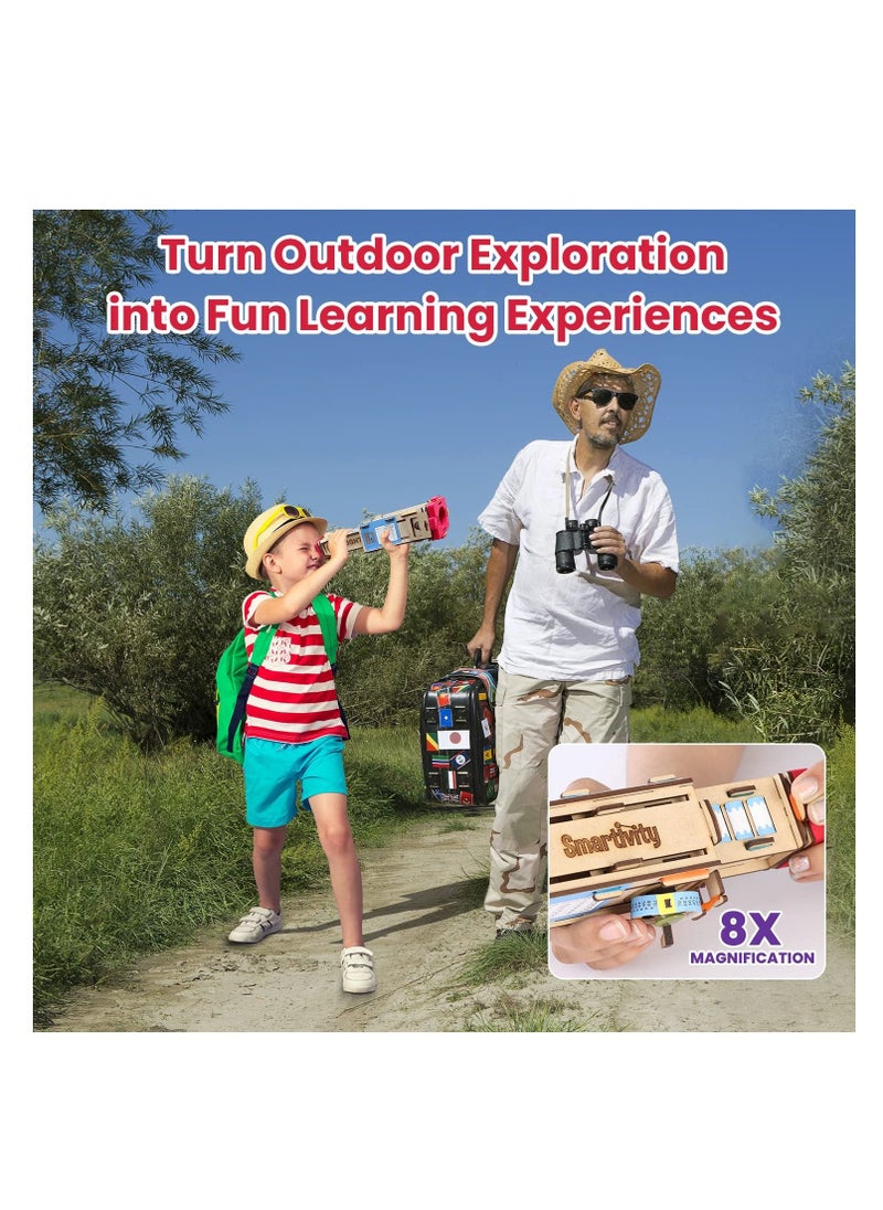 Smartivity Telescope STEM DIY Toys for Kids 8 to 14 Years Measure Height & Distance Best Birthday Gifts for Boys & Girls Age 8 10 12 14  - Image 4