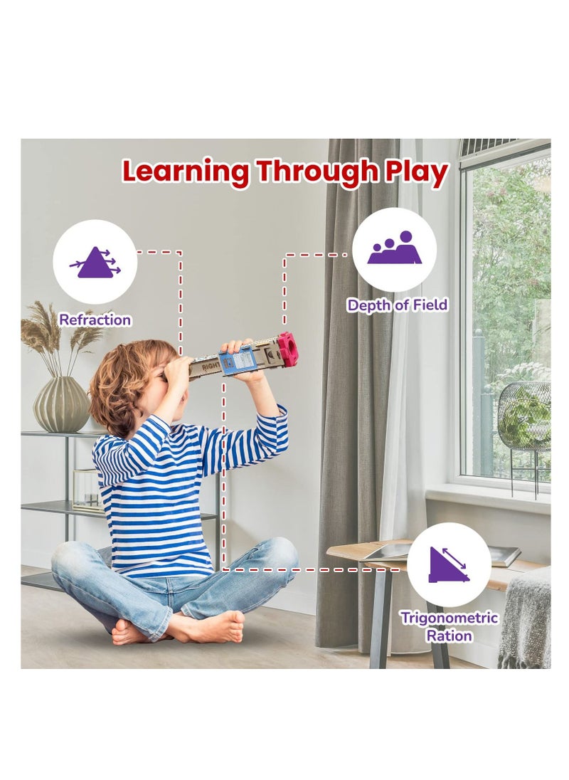 Smartivity Telescope STEM DIY Toys for Kids 8 to 14 Years Measure Height & Distance Best Birthday Gifts for Boys & Girls Age 8 10 12 14  - Image 2