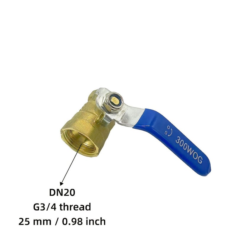 1 Inch DN25 Threaded Brass Ball Valve High Flow Water Pipe Control - Image 4