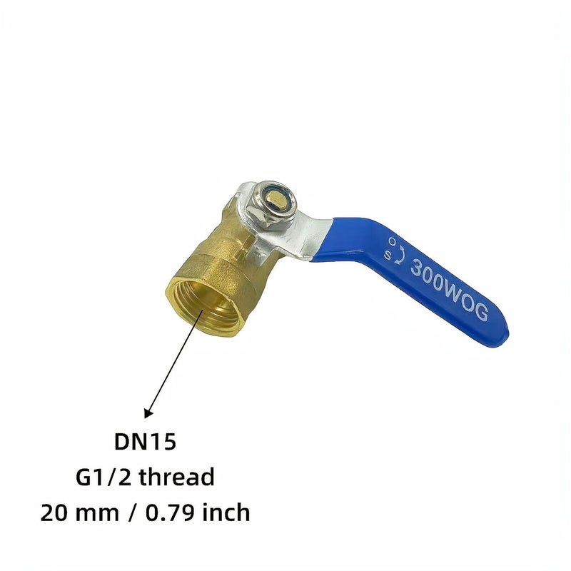 1 Inch DN25 Threaded Brass Ball Valve High Flow Water Pipe Control - Image 3