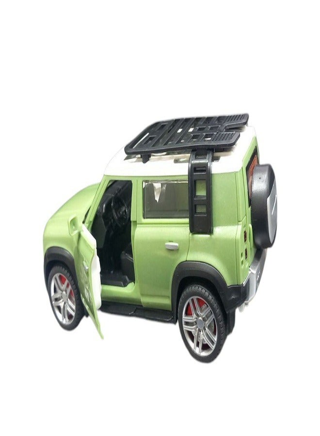 مجموعة هدايا مركبة دفاعية بلاستيكية مصبوبة بمقياس 1/32، مجموعة ألعاب محاكاة مركبة للطرق الوعرة باللون اخضر - Image 2