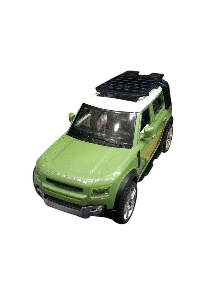 مجموعة هدايا مركبة دفاعية بلاستيكية مصبوبة بمقياس 1/32، مجموعة ألعاب محاكاة مركبة للطرق الوعرة باللون اخضر - Image 4