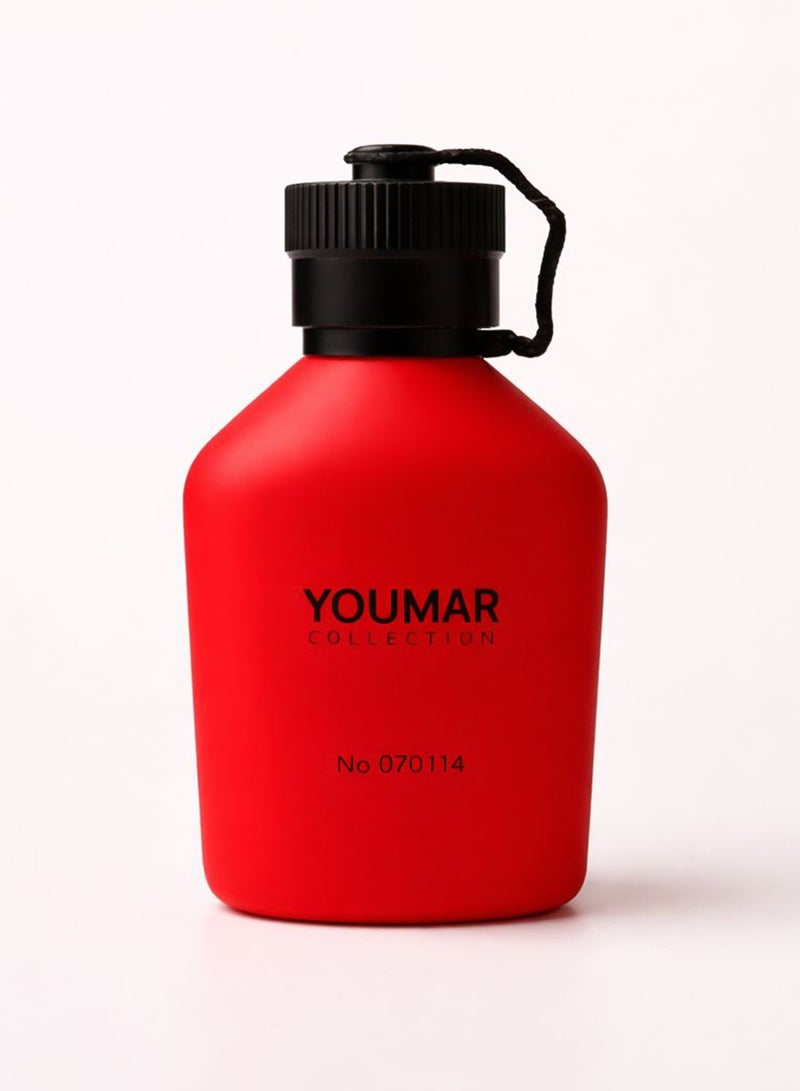 Youmar Collection Red No. 070114 Luxury Perfume for Men 100ML – Long-Lasting Fruity Citrus & Amber Cologne | Premium Men’s Fragrance - Image 4