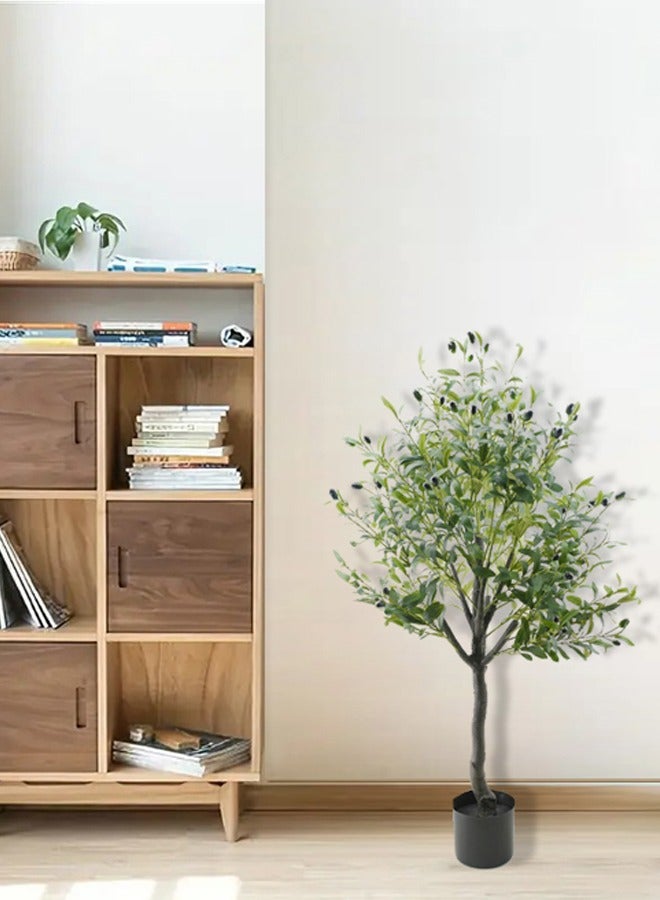 DRAMA HOME Artificial Olive Tree120 cm Tall A Touch of Nature for Your Home or Office Decor  - Image 1