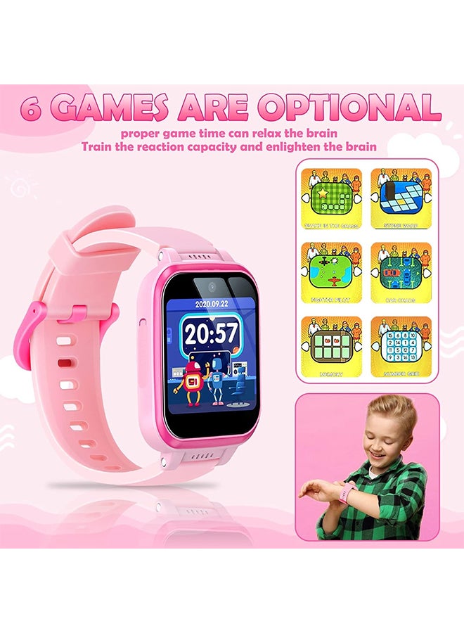 Arabest Kids Smart Watch,Rechargeable Touch Screen Toddler Watch,Game and Music Player Puzzle Toy for Birthday Gift for Kids(Pink)  - Image 5