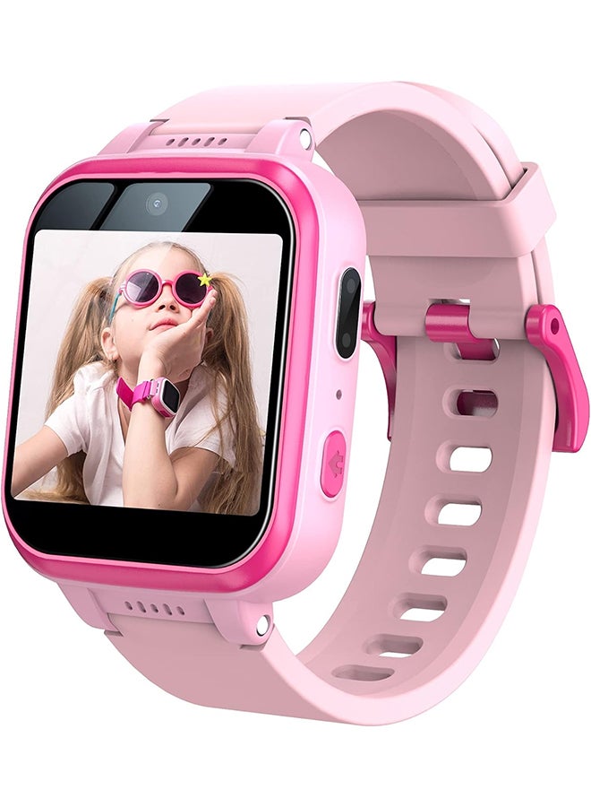 Arabest Kids Smart Watch,Rechargeable Touch Screen Toddler Watch,Game and Music Player Puzzle Toy for Birthday Gift for Kids(Pink)  - Image 1