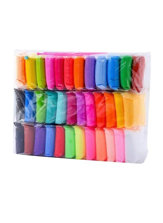 Generic - 48 Pieces Air Dry Foam Clay for Kids, Non-Sticky Hands with Creative Tools, Hypoallergenic and Eco-Friendly, Suitable for Kids and Adults, Perfect for Crafts and Art Creation - Image 1
