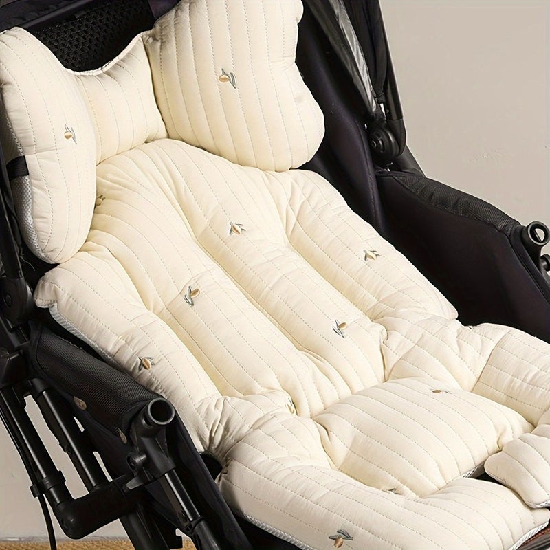 Thickened Pure Cushion For Strollers Baby Carriers And High Chairs Little Bear Suitable For All Seasons - Image 2