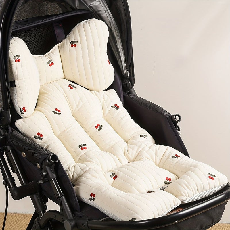 Thickened Pure Cushion For Strollers Baby Carriers And High Chairs Little Bear Suitable For All Seasons - Image 5