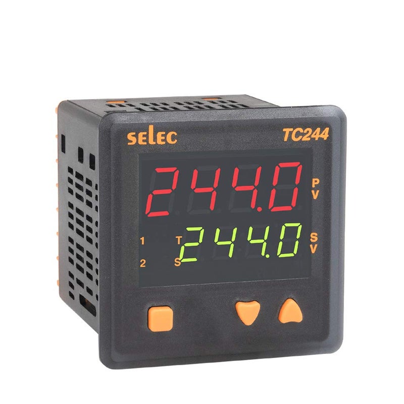 SELEC 3+3 digits 7 segnent LED dual display, dual set point temperature controller size : 72 x 72 mm - Image 4