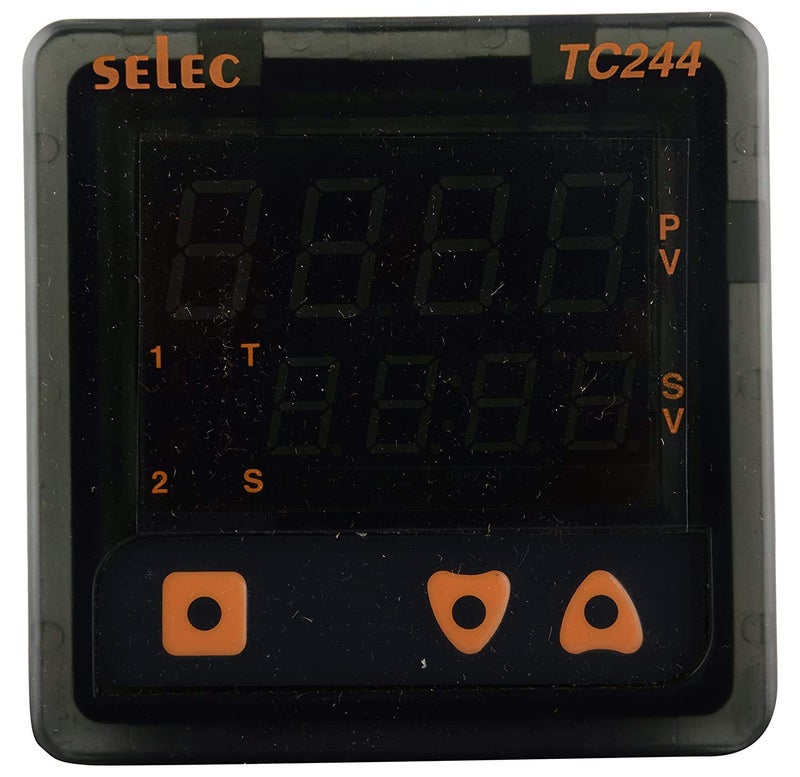 SELEC 3+3 digits 7 segnent LED dual display, dual set point temperature controller size : 72 x 72 mm - Image 3