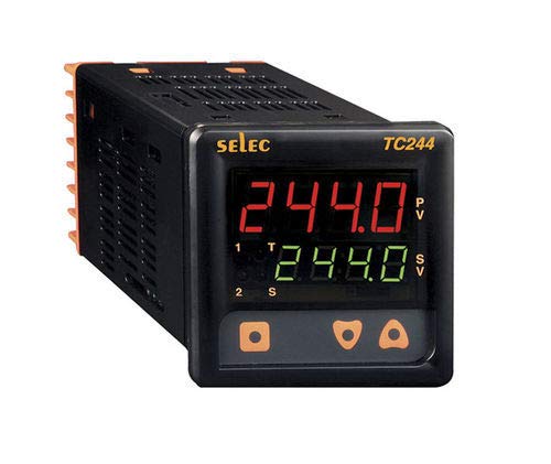 SELEC 3+3 digits 7 segnent LED dual display, dual set point temperature controller size : 72 x 72 mm - Image 2