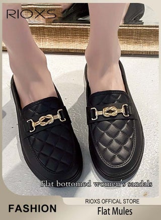 Women's Flat Mules Closed Toe Sandals Knit Fashion Slippers Slip-On Backless Mule Shoes - pzsku/Z67DF376FBEADE925F7CCZ/45/_/1732796547/0d6c3c91-3235-4e4e-a862-c742c8cd2005