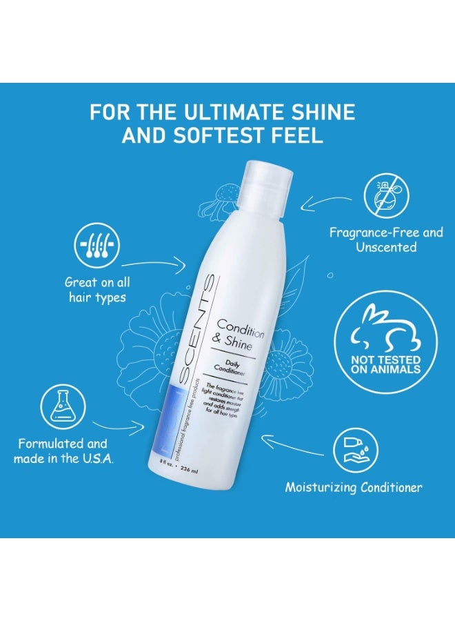 Nonscents Original Formula Natural Conditioner for Dry Hair, Cleansing for Women & Men, Cruelty-Free & Sulfate-Free Unscented, Made in USA - Image 3