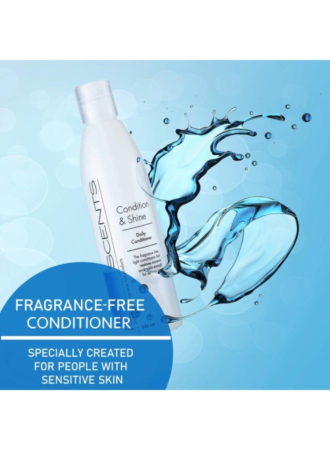 Nonscents Original Formula Natural Conditioner for Dry Hair, Cleansing for Women & Men, Cruelty-Free & Sulfate-Free Unscented, Made in USA - Image 4