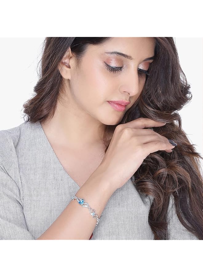 تشيميز أصفر سوار على شكل قلب من الكريستال للنساء - Image 2