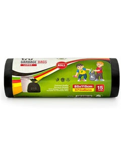 tru Garbage Bags Roll Black 85x115cm 57 Gallon Large (Domestic bags) - 15 Bags - pzsku/Z67DF4D259CC020814B73Z/45/_/1737718373/59afe117-acb4-4ea5-b052-58217044caf3