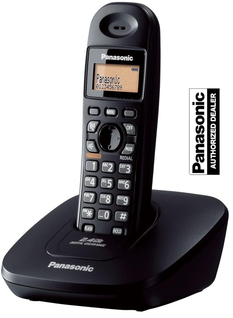 باناسونيك هاتف أرضي رقمي لاسلكي KX-TG3611 (أسود) - Image 1