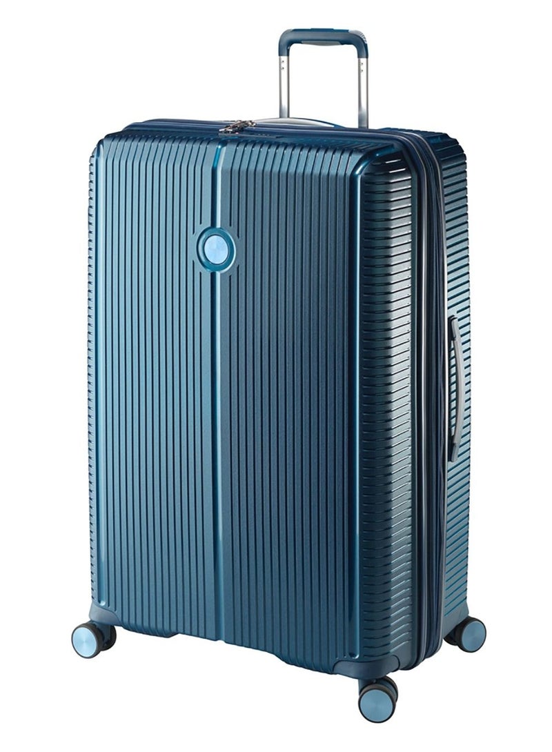 Jump Sondo Polypropylene Hard Expandable Luggage Suitcase Trolley Large 76cm Blue - Image 1