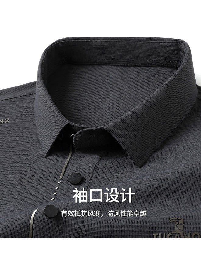 Tucano men's Summer Outfit - Short Sleeve Polo Shirt With Elastic Waist Casual Pants - Image 3