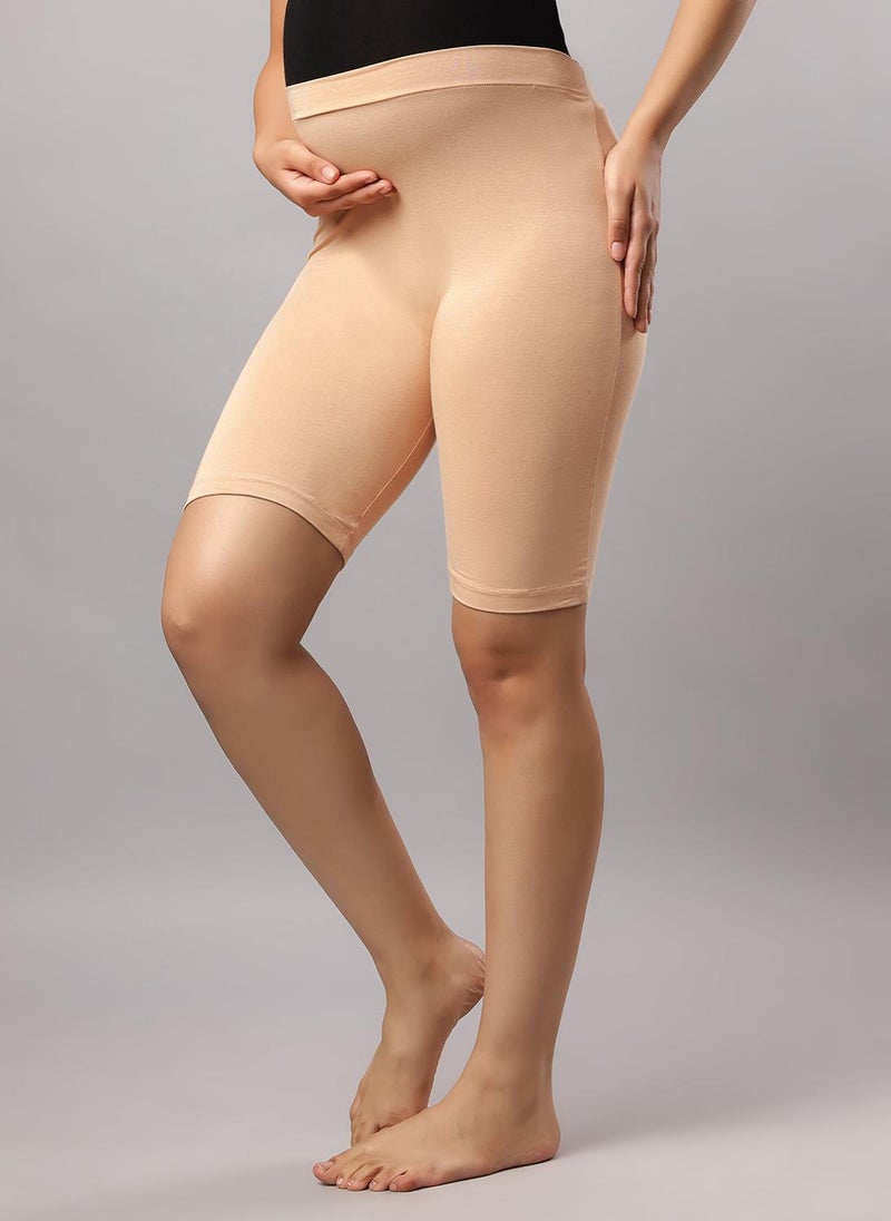 تامي طقم تامي (Tummy) مكون من سترة رضاعة وشورت حمل بخصر عالي - لون بيج - Image 2