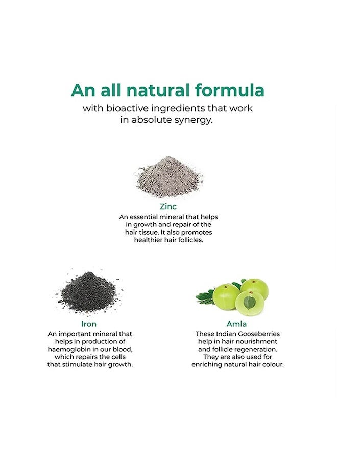 WELLBEING NUTRITION Melts Hair Fall Control | Clinically Proven Keranat, Zinc, Biotin | Hair Loss Support DHT Blocker, Nourish Follicles, Improve Volume & Thickness, 30 Oral Strips - Image 4