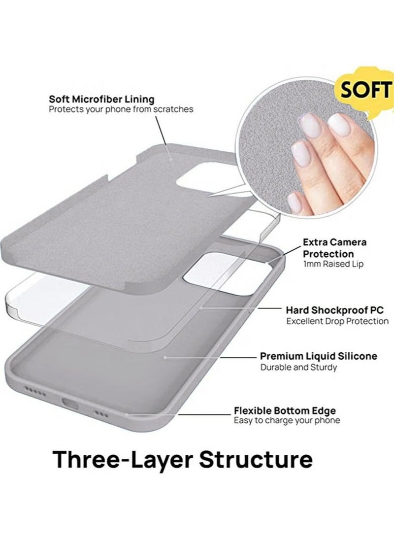 Generic - iPhone 15 Mobile Case Cover with Soft Liquid Silicone Protection Anti-Scratch Shockproof Accessories Slim Protective Back Cover with Comfortable Hold Touch Feeling and Anti-fingerprint - Image 1