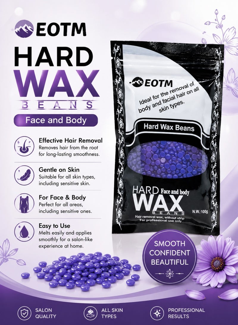 EOTM Pack Of 5 Hair Removal Hard Wax Beans For Face and Body 5 x 100g | Multicolor - Image 4