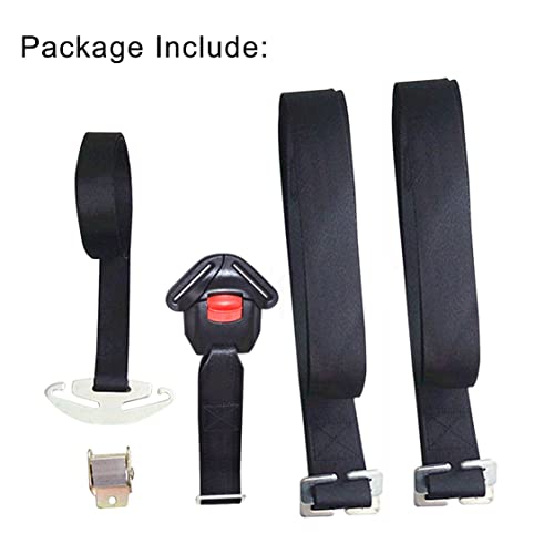 Feiteplus Universal Baby Highchair Stroller Pushchair 5pt 5 Point Harness with Locking Buckle Adjustable Straps - Image 5