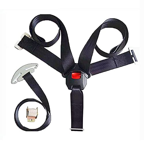 Feiteplus Universal Baby Highchair Stroller Pushchair 5pt 5 Point Harness with Locking Buckle Adjustable Straps - Image 1