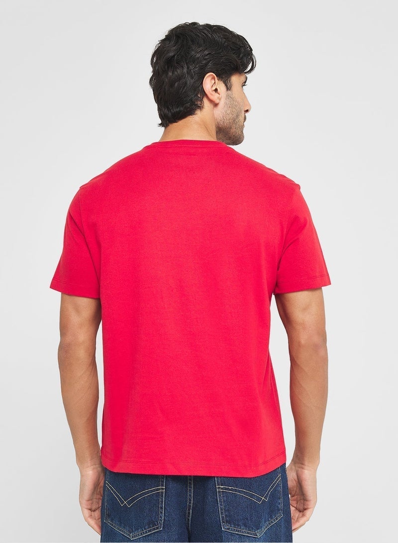 GUESS American Trad Crew Neck T-Shirt - Image 2