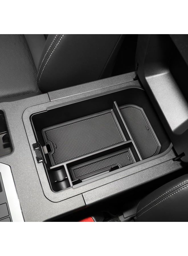 HGWEI Center Console Organizer Compatible with 2024-2026 Toyota Land Cruiser/Land Cruiser 1958 Interior Accessories, Middle Armrest Storage Box Insert Tray Coin Holder (Not Fit with Cool Box) Black - Image 5
