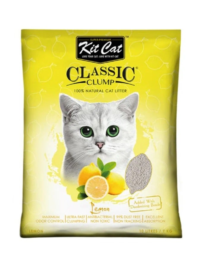 Kit Cat classic litter for cats with the scent of lemon - 10 L - Image 1