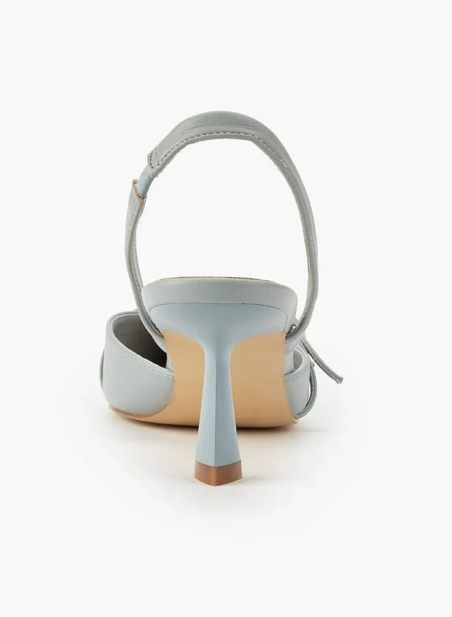 Flora Bella By Shoexpress BLUE Flora Bella Women Buckle Accent Slingback Shoes for Women | Best Price UAE