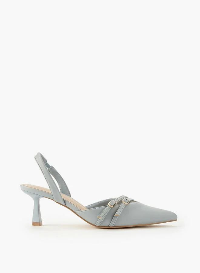 Flora Bella By Shoexpress Flora Bella Women Buckle Accent Slingback Shoes