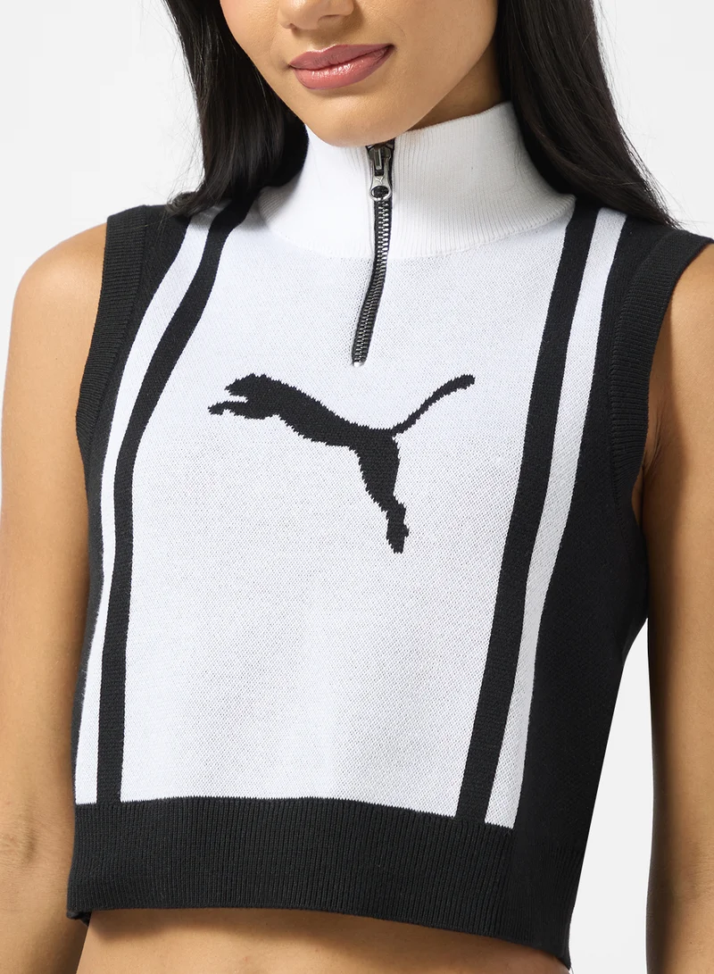 PUMA Uture.Puma.Archive Half-Zip Knitted Tank