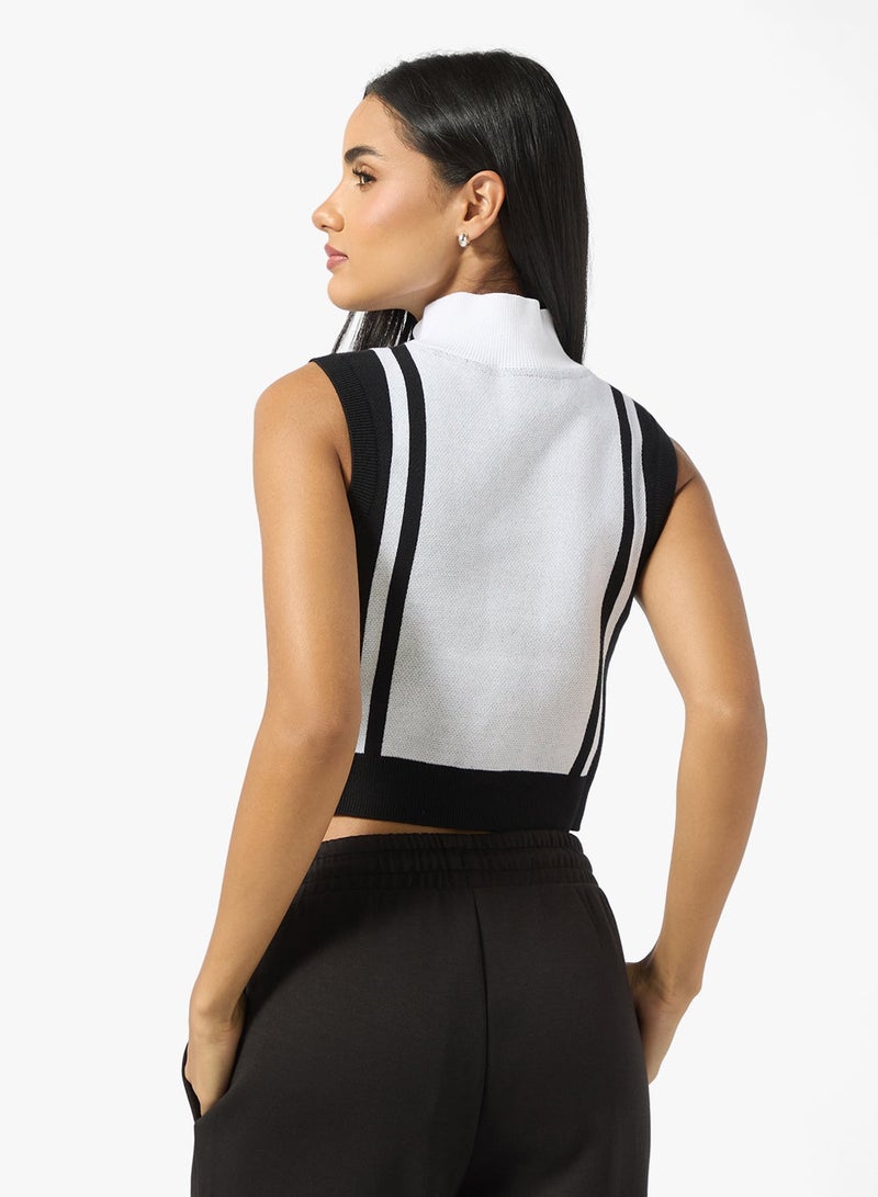 PUMA Uture.Puma.Archive Half-Zip Knitted Tank - Image 2