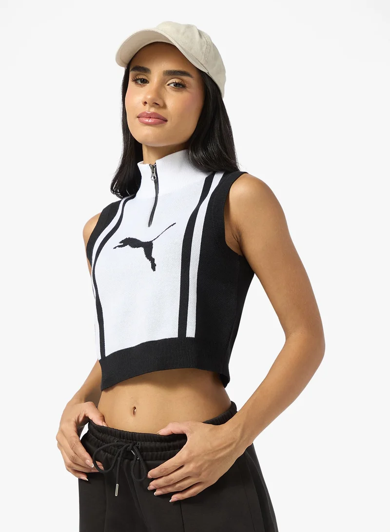 Uture.Puma.Archive Half-Zip Knitted Tank